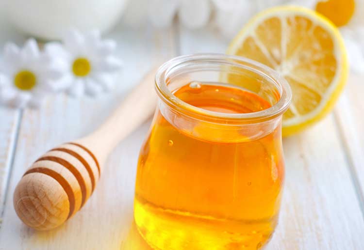 mật ong và nước cốt chanh